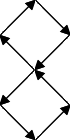 A diagram showing the figure of eight path that the logo will follow.
The motion is clockwise in the top half of the 8 and anti-clockwise in the bottom half of the 8.
