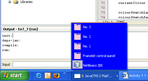 This figure displays a series of minimized icons such as would appear in the Windows task bar