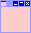 An image representing a small icon, such as can be displayed in the bottom section of an application Window to indicate a running application instance 
which has been minimized.